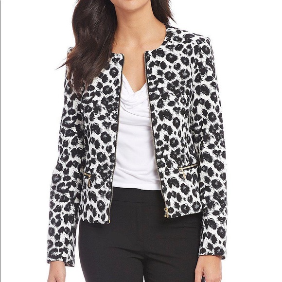 calvin klein leopard jacket